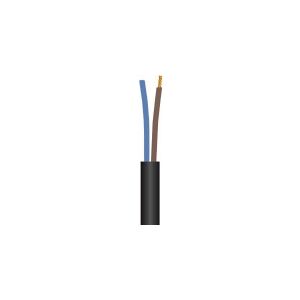 fix-pro Gummikabel 2x1,5 mm² H07RN-F sort 450/750V ring med 100 meter, kabeldiameter 11,0 mm - (100 meter)