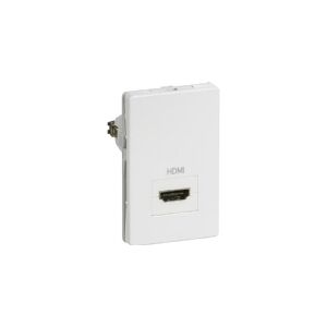 LAURITZ KNUDSEN LK FUGA HDMI-udtag passivt, 1,5 modul, hvid