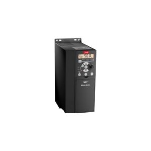 DANFOSS Frekvensomformer Micro Drive FC51 3x400VAC uden display IP20 højde 180 x bredde 75 x dybte 168 1,5kW- 3,7A med bremsechopper