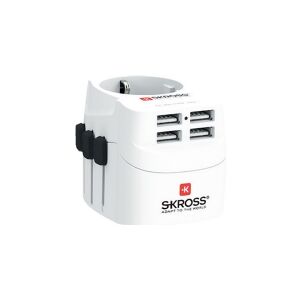 SKROSS PRO Light USB travel adapter with four USB ports