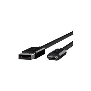 Belkin Components Belkin 3.1 USB-A to USB-C Cable - USB-kabel - USB Type A (han) til 24 pin USB-C (han) - USB 3.1 - 91.4 cm - sort