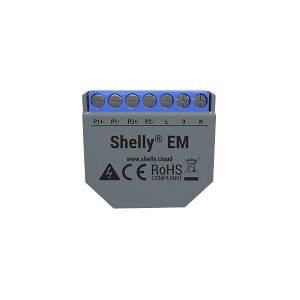 Shelly EM - Strøm/energimåler - trådløs - 802.11b/g/n - 2.4 - 2.5 GHz