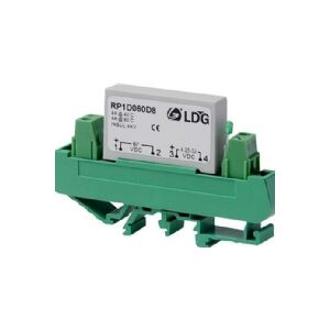 CARLO GAVAZZI Solidstate-relæ printmonteret, 1-fasetZS/IO Type RP1A, RP1B, inkl. sokkel for DIN-skinne