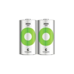 C-batteri R14 GP Batteries ReCyko NiMH 1.2 V 3000 mAh 2 stk