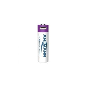 ANSMANN-ENERGY Ansmann 1312-0036, Genopladeligt batteri, AA, Lithium-Ion (Li-Ion), 1,5 V, 4 stk, 1800 mAh