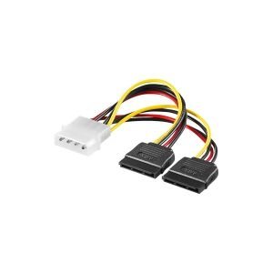 WENTRONIC GMBH goobay - SATA-kabel - 4-PIN intern strøm (han) til SATA strøm (han) - 13 cm