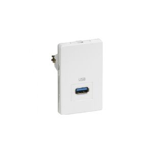 LK LAURITZ KNUDSEN FUGA® passivt USB 3.0 udtag 1½ modul, T3 Farve: hvid