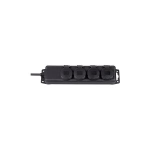 brennenstuhl Extension socket IP44 4-way black 2m H07RN-F 3G1,5 - Stikdåse - AC 230 V - output-stikforbindelser: 4 - 2 m ledning