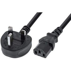 Inline Power Cable Uk/england Plug To 3pin Iec C13 - 3 M