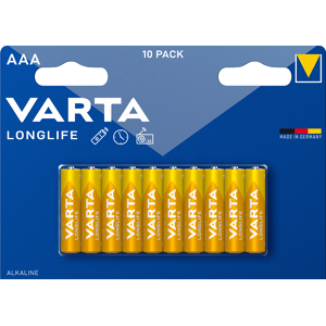 Varta Longlife - Alkaline Batteri Aaa - 10 Stk