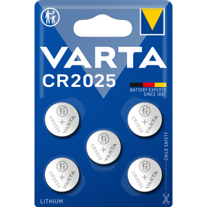 Varta Lithium Cr2025 Batteri - 5 Stk.
