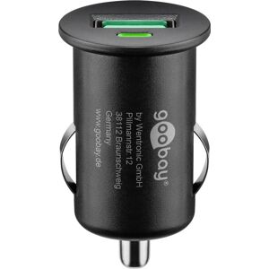 Goobay 12v Usb-A Qc Biloplader - 2.4a/18w - Sort