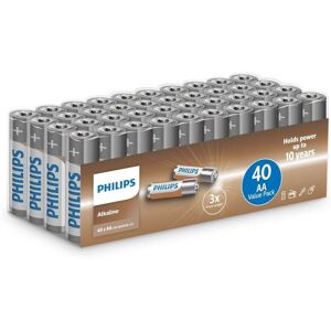 Philips Alkaline - Aa Batteri  - 40 Stk