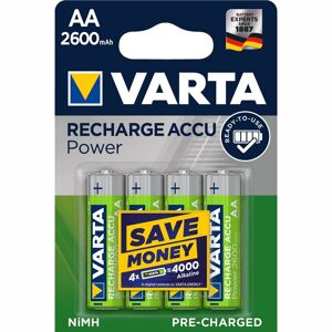 Varta Genopladeligt Batteri Aa - 2600 Mah - 4 Stk