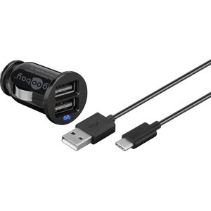 Goobay 12v Usb-C 3.1 Usb Lader - 2 X Usb - 2.1 Ma - 1 M