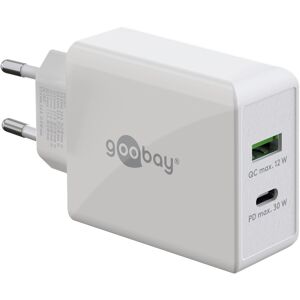 Goobay 230v Usb-C/usb-A Pd Qc Oplader - 30w - Hvid