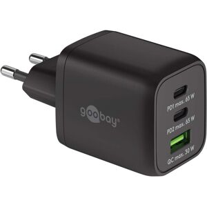 Goobay 230v Usb-C Pd Qc Multiport Oplader - 65w - Sort