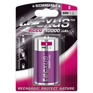 Tecxus Genopladeligt Ni-Mh D (Mono) Batteri - 10000 Mah - 1 Stk.