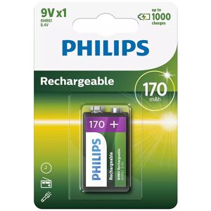 Philips 9vb1a17/10 Genopladeligt Batteri - 9v - 170 Mah - 1 Stk