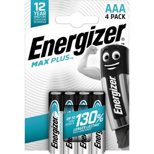 Energizer Max Plus Aaa Alkaline Batteri - 4 Stk