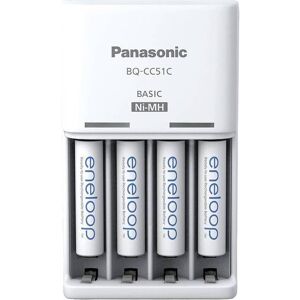 Panasonic Eneloop Batterilader - Inkl. 4 Stk. Aaa-Batterier