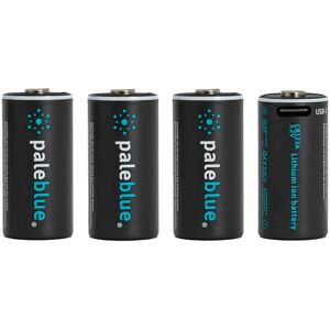 paleblue Pale Blue Li-Ion Genopladeligt Cr123-Batteri - 860 Mah - 4 Stk