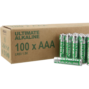 Deltaco Ultimate Alkaline Aaa Batteri - Svanemærket - 100-Pak