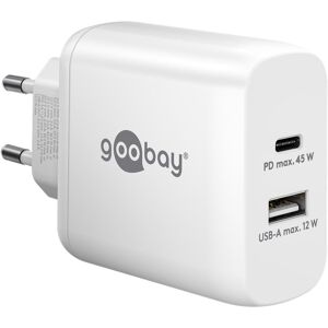 Goobay Hurtigoplader Pd - Usb-C/usb-A - 45w - Hvid