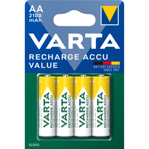 Varta Genopladeligt Batteri Aa - 2100 Mah - 4 Stk