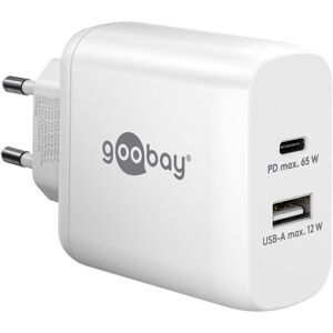 Goobay Hurtigoplader Pd - Usb-C/usb-A - 65w - Hvid