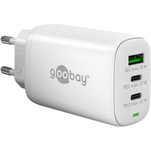 Goobay Hurtigoplader Pd - 2x Usb-C / Usb-A - 65w - Hvid