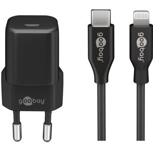 Goobay Lightning Usb-C Oplader - 3.0a/30w - Sort - 1 M