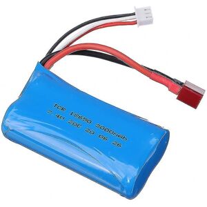 7,4v 3000mah 18650 Lipo batteri 2s til Q46 Wltoys 104009 124