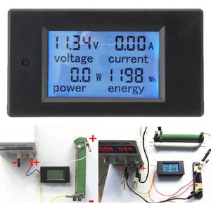 Unbranded DC 100A Amperemeter Tester Digital LED Power Meter Monitor Power Energy Voltmeter