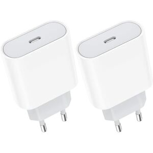 LEIGELE 20w 2-pack Usb C Hurtigoplader, Usbc Socket Type C Wall AC Power Adapter