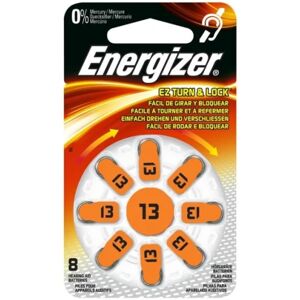 Energizer Batteri Høreapparat Zink Luft 13 TL8 8-pak