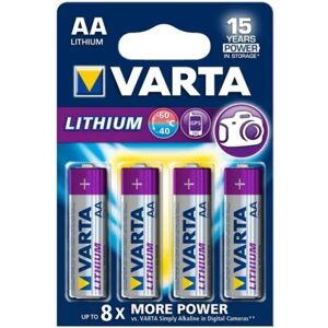 Varta Lithium Batteri Aa   1.5 V DC   2900 mAh   4-Blister kort