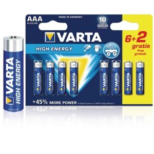 Varta Alkaline Batteri AAA   1.5 V DC   8-Reklameblister