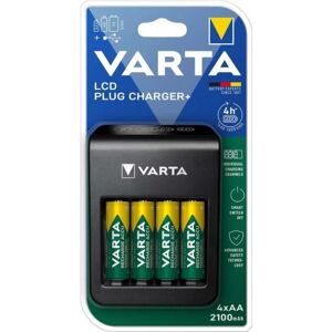 Varta NiMH LCD-stikoplader+ (AA, AAA & 9 Volt) inklusive 4x AA 2