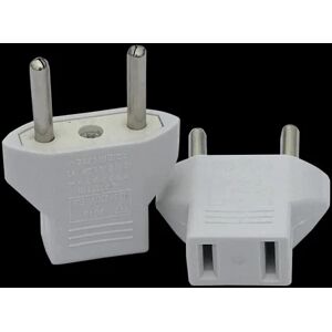 USA til EU-adapter, [6-pack] 2-stift CN Kina USA Amerika til 2-stift EU Frankrig, Tyskland, Spanien, Egypten og mer CDQ