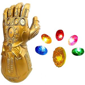 unbranded Led Light Up Thanos Infinity Gauntlet For The Electronic Fist Pvc Handsker Med Batterier