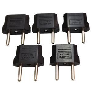 10 Stk Usa Til Eu Euro Europa AC Power Converter Rejseadapter