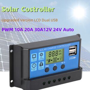 ice cream IC Opgraderad 10A 20A 30A Solar Controller 12V/24V Auto Solar Panel 30A