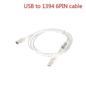 1 X Firewire Ieee 1394 6-stift hane til USB 2.0 hane adapter konverterkabel sladd Shytmv