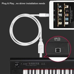 Lyn til Type-b Midi Keyboard Converter USB 2.0-kabel til Iphone 7 8 X Ipad_x005F_x005F_x005F_x005F_x005F_x005F_x005F_x000d_