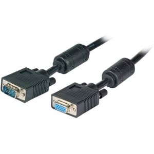 EFB Vga Kabel 1,8m Han/hun 2 X Hd Dsub15 M/f, Sort