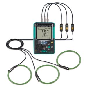 Elma Mini Energianalysator 3f Kyoritsu 6305 Med 3x1000a Flex-Tænger