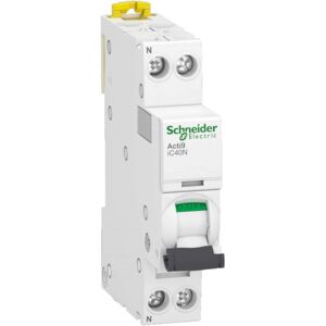 Schneider Electric Schneider 10a Automatsikring C 1p+n I Hvid