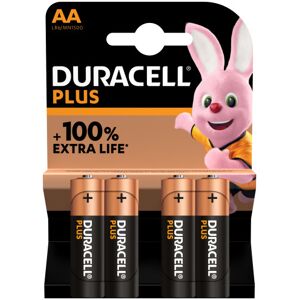 Duracell Plus Aa Batterier - Pakke Á 4 Stk.