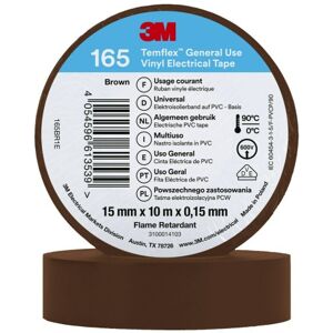 3M Temflex El Vinyltape 165 15 Mm X 10 M, Brun